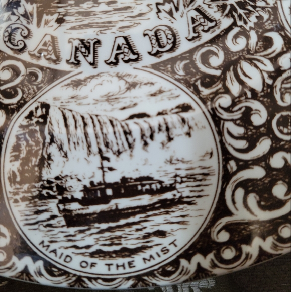 Vintage Wood & Sons English Ironstone Niagara Falls Canada Plate - Picture 7 of 8
